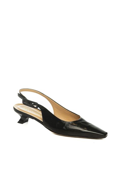 Black naplak slingback FRANCO RUSSO | 4002VEROLUX-NERO